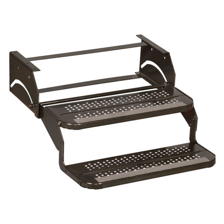 ELKHART TOOL & DIE Elkhart Tool & Die 924-9 Standard Double Camper Step with 24" Wide Tread - 15.75" Drop and 9" Risers 924-9